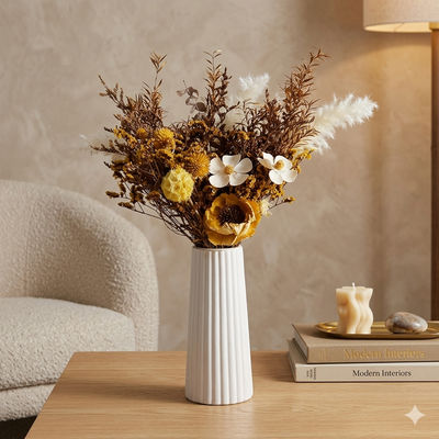 Molde de Silicona florero XL rayas para Cemento, Yeso y Resina – Artesanal