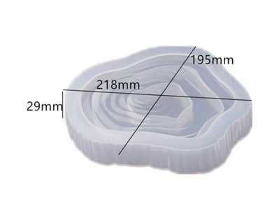 Molde de silicona bandeja anillos 4403 Cemento, Resina y Yeso