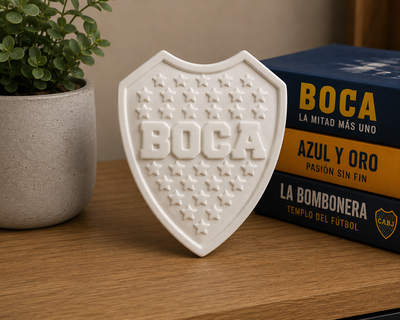 Molde termoformado escudo Boca cemento resina yeso
