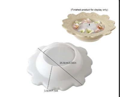 Molde de Silicona contenedor plato hondo 4062 Cemento, Yeso y Resina –  Artesanal