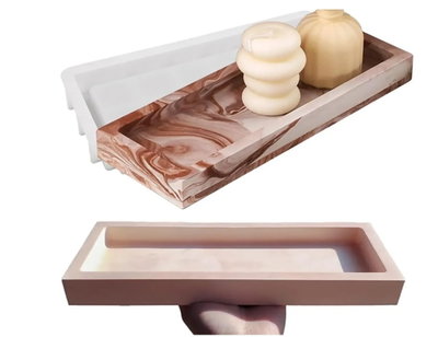 Molde de silicona bandeja rectangular 4435 Cemento, Resina y Yeso
