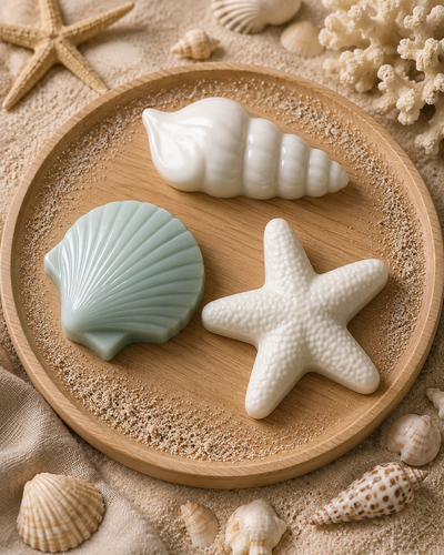 Molde termoformado de mar cemento resina yeso jabón velas aromatizantes