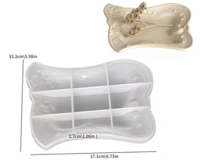 Molde de silicona plato barroco 4198 Cemento, Resina y Yeso