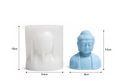 Molde de silicona buda 4131  Velas, Cemento, Resina y Yeso