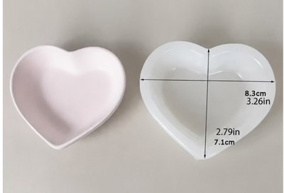 Molde de Silicona cuenco corazón 4418 Cemento, Yeso y Resina –  Artesanal