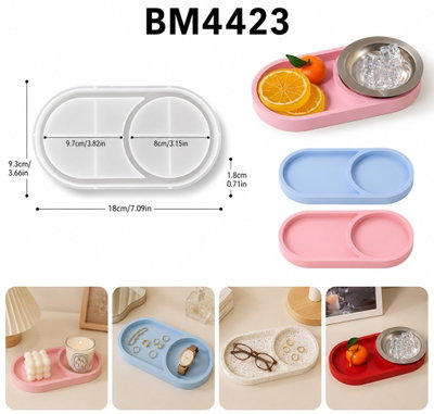 Molde de silicona bandeja 4423 Cemento, Resina y Yeso
