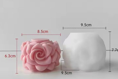 Molde de Silicona flor 02I6 velas ,Cemento, Yeso y Resina – velas