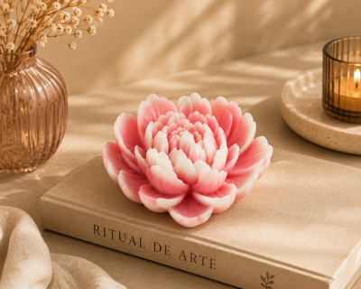 Molde de Silicona flor 02x3 velas ,Cemento, Yeso y Resina – velas
