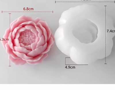 Molde de Silicona flor 02w3 velas ,Cemento, Yeso y Resina – velas