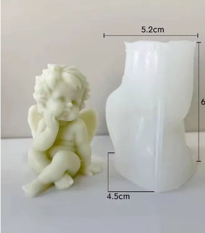 Molde de silicona angelito 1w3 Cemento, Resina y Yeso