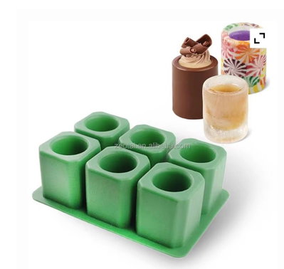Molde de silicona mini macetas x 6 Cemento, Resina y Yeso