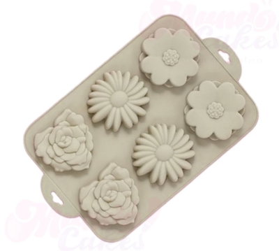 Molde de silicona flora x 6l –  jabones Velas, Cemento, Resina y Yeso