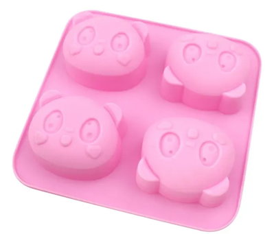 Molde de silicona panda –  jabones Velas, Cemento, Resina y Yeso