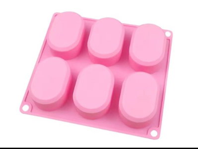 Molde de silicona jabones oval   –  jabones Velas, Cemento, Resina y Yeso