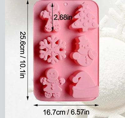 Molde de silicona placa navidad   –  jabones Velas, Cemento, Resina y Yeso