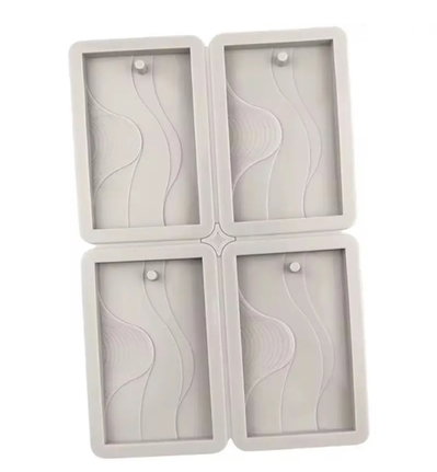 Molde de Silicona  placa tags 6d3 para Cemento, Yeso y Resina –  velas