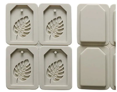 Molde de Silicona  placa tags 6E3 para Cemento, Yeso y Resina –  velas