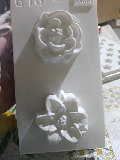 Molde termoformado para jabones florales x2 | Flores decorativas