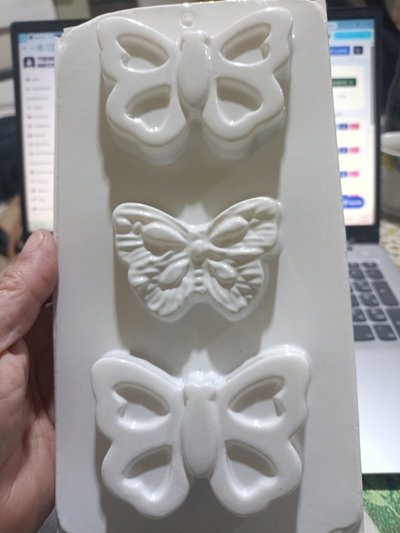 Molde termoformado mariposas x3