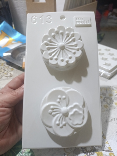 Molde termoformado para jabones artesanales x2 | Diseños floral y