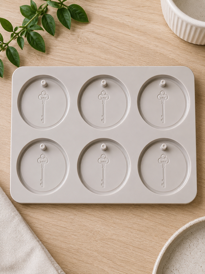 Molde de silicona para tags aromáticos x6 | Yeso, Cemento, Resina y Jabón