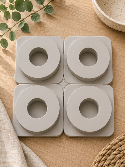 Molde de silicona para tags aromáticos x4 | Yeso, Cemento, Resina y Jabón