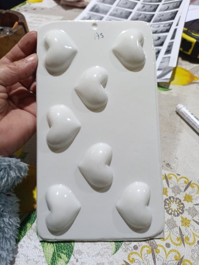 Molde termoformado corazoncitos