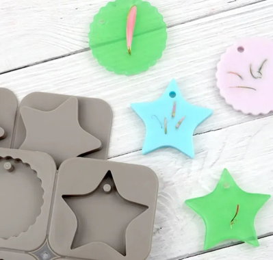 Molde de silicona para tags aromáticos x4 | Yeso, Cemento, Resina y Jabón
