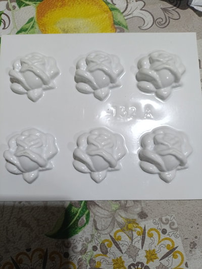 Molde termoformado rositas x 6| Flores decorativas