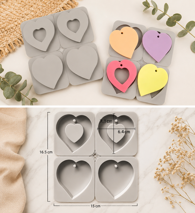 Molde de silicona para tags aromáticos x4 | Yeso, Cemento, Resina y Jabón