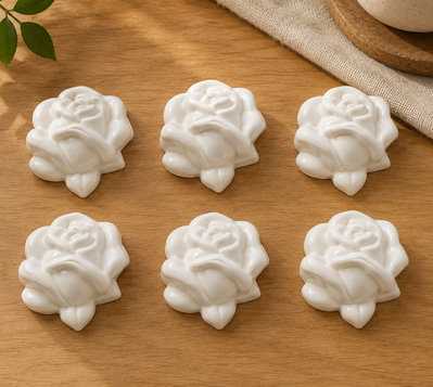 Molde termoformado rositas x 6| Flores decorativas