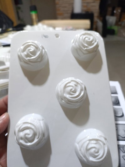 Molde termoformado pimpollos x 5 Flores decorativas