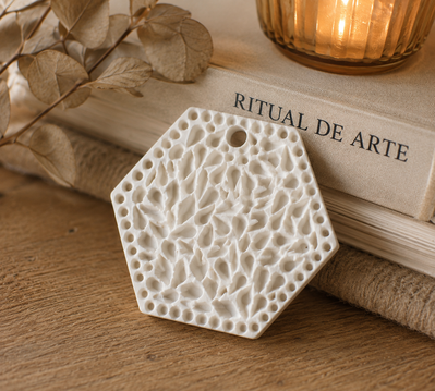 Molde de silicona Tag hexagonal  