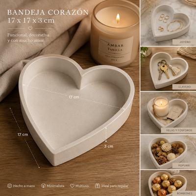 Molde termoformado bandeja corazón