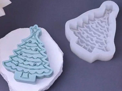 Molde silicona arbol de navidad 