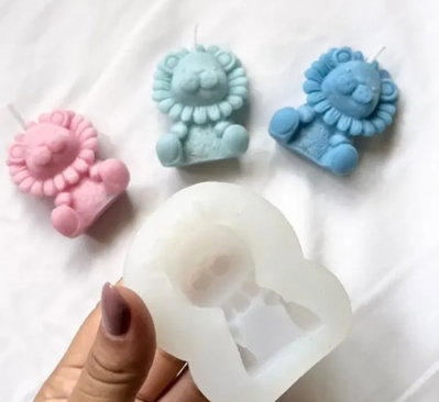 Molde silicona leon