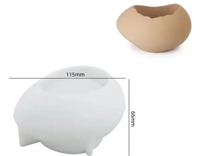 Molde silicona contenedor tipo huevo
