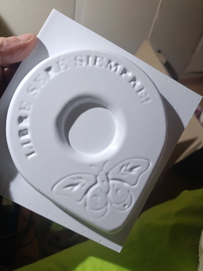 Molde termoformado porta vela mariposa oval