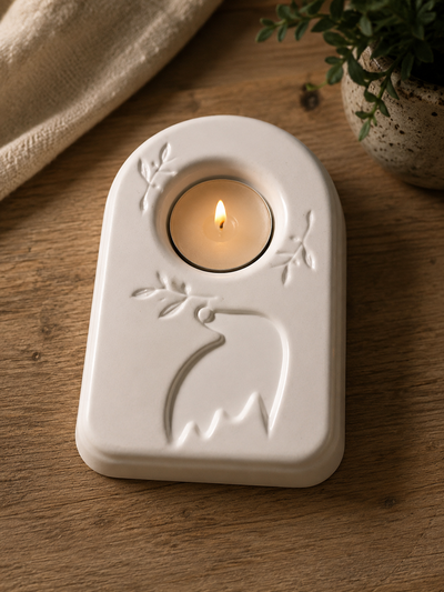 Molde termoformado porta vela Paloma