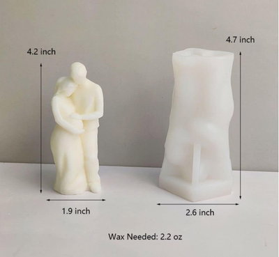 Molde silicona pareja embarazo 