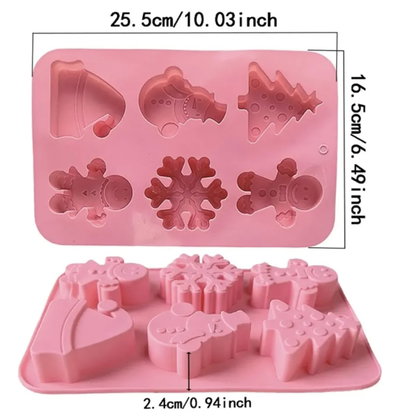 Molde de Silicona figuras navidad  varios