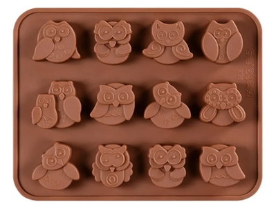 Molde silicona lechuzas x 12