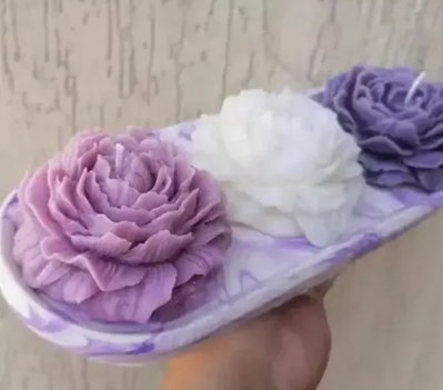 Molde de Silicona Flor peonia grande