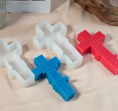 Molde silicona cruz faith