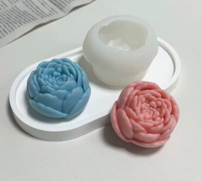 Molde de Silicona Flor rosa 3d