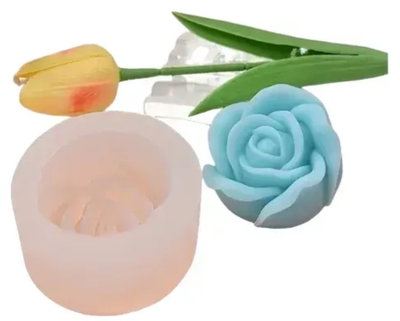 Molde de Silicona Flor rosa grande