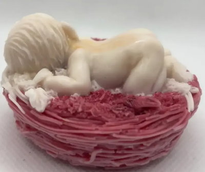 Molde silicona bebe durmiendo grande
