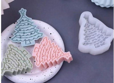 Molde silicona arbol de navidad 