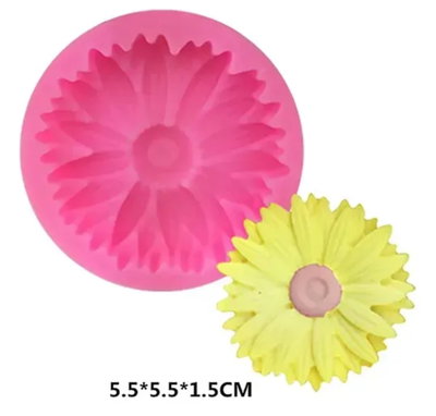Molde de Silicona Flor Margarita fina