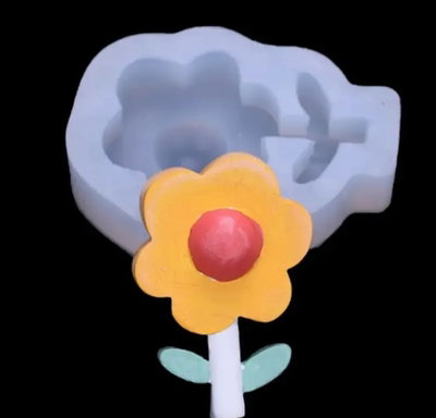 Molde de Silicona Florcita con tallo